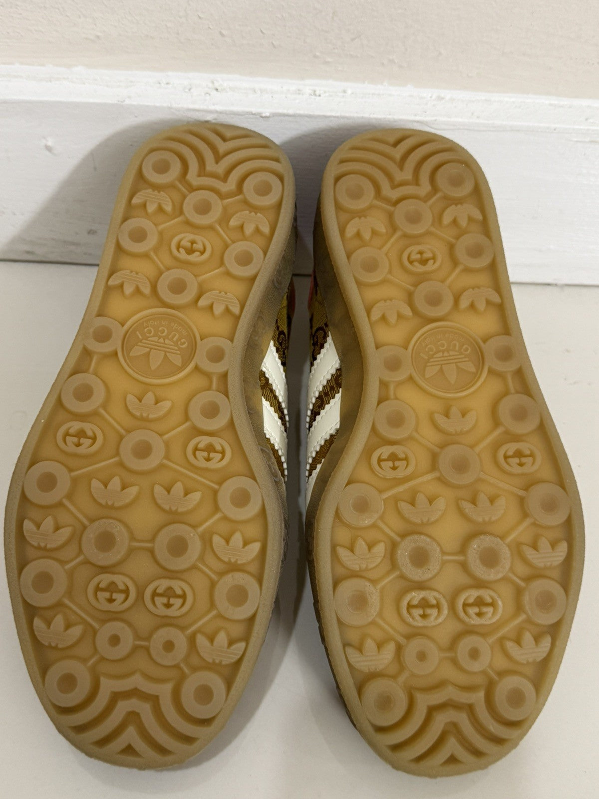 NIB Gucci x Adidas Gazelle Vintage GG Monogram Sneaker SZ 4