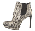 MICHAEL KORS SNAKESKIN PLATFORM ANKLE BOOTS SZ 6.5 36.5