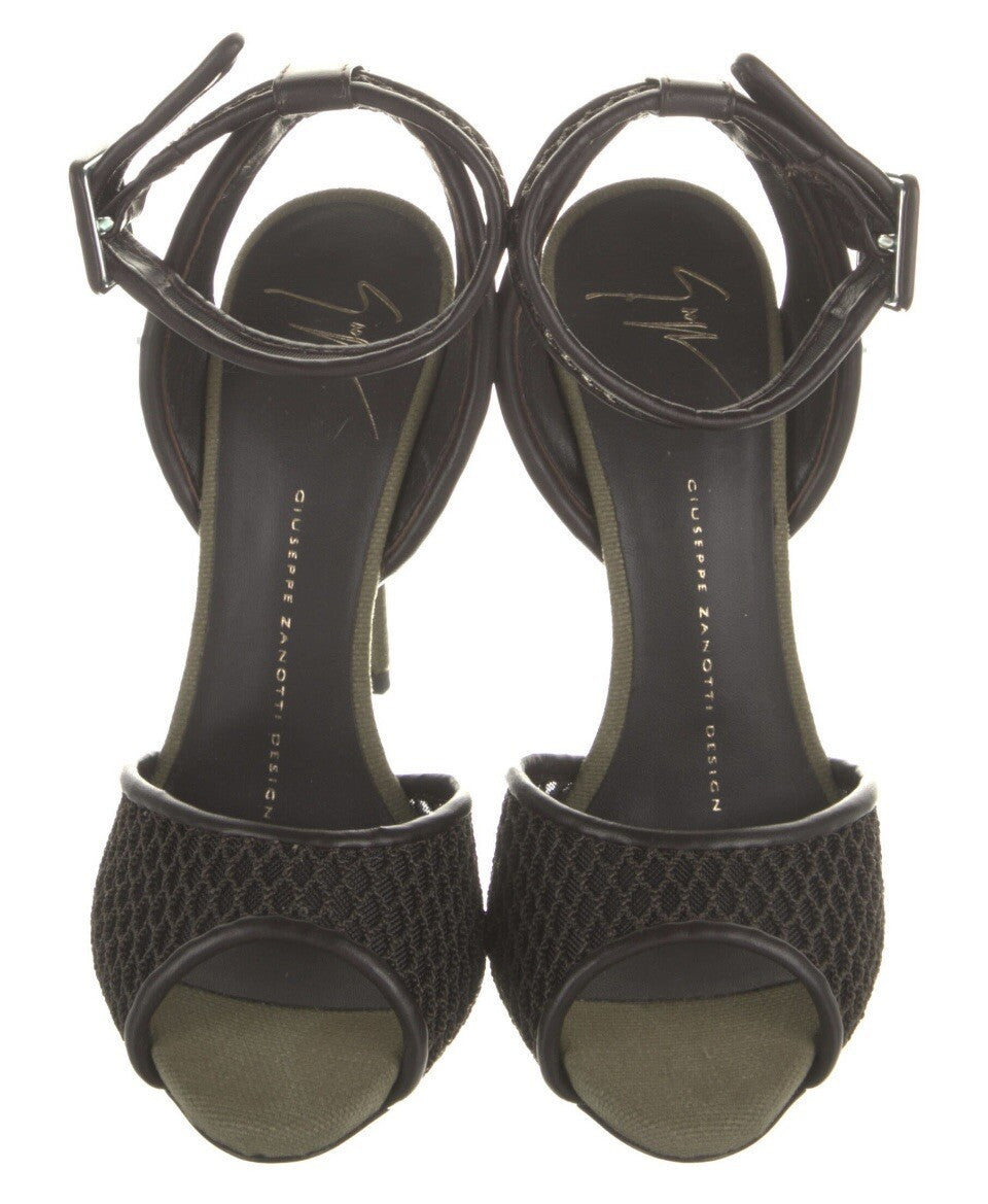 $995 GIUSEPPE ZANOTTI FISHNET SANDALS SZ 6 36