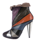 $1335 NEW RODARTE EMBOSSED SNAKESKIN ANKLE BOOTS SZ 9 39