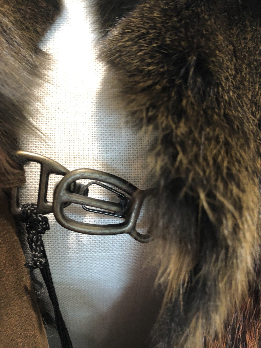 $2100 CUSTOM MADE NWT BROWN FOX FUR/ LEATHER RECERSIBLE JACKET SZ M