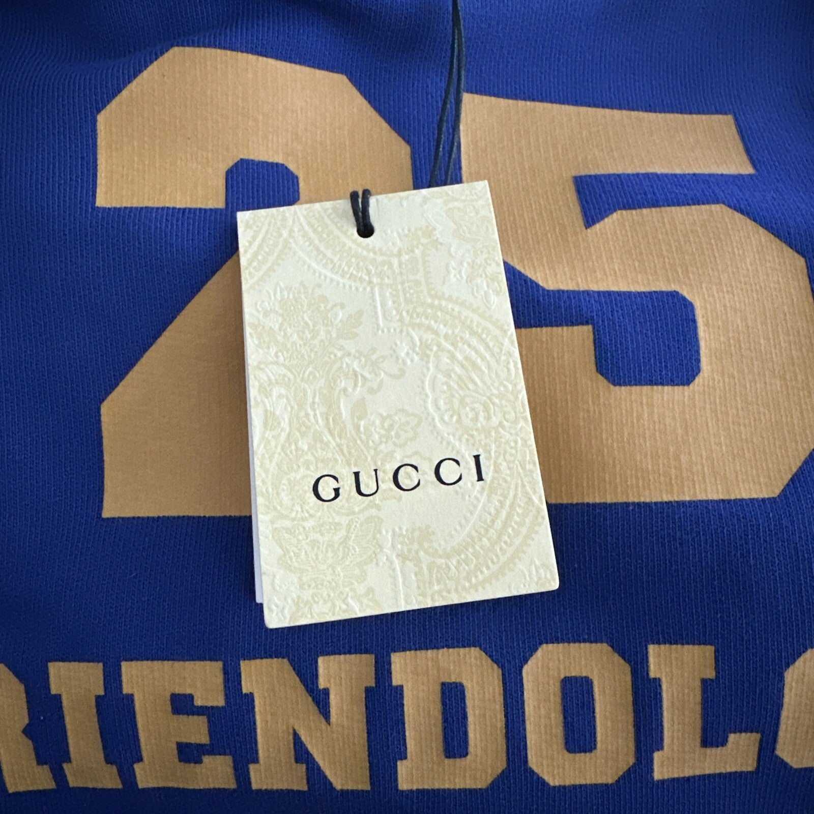 NWT GUCCI KIDS HOODIE SWEATSHIRT SZ 4 BLUE