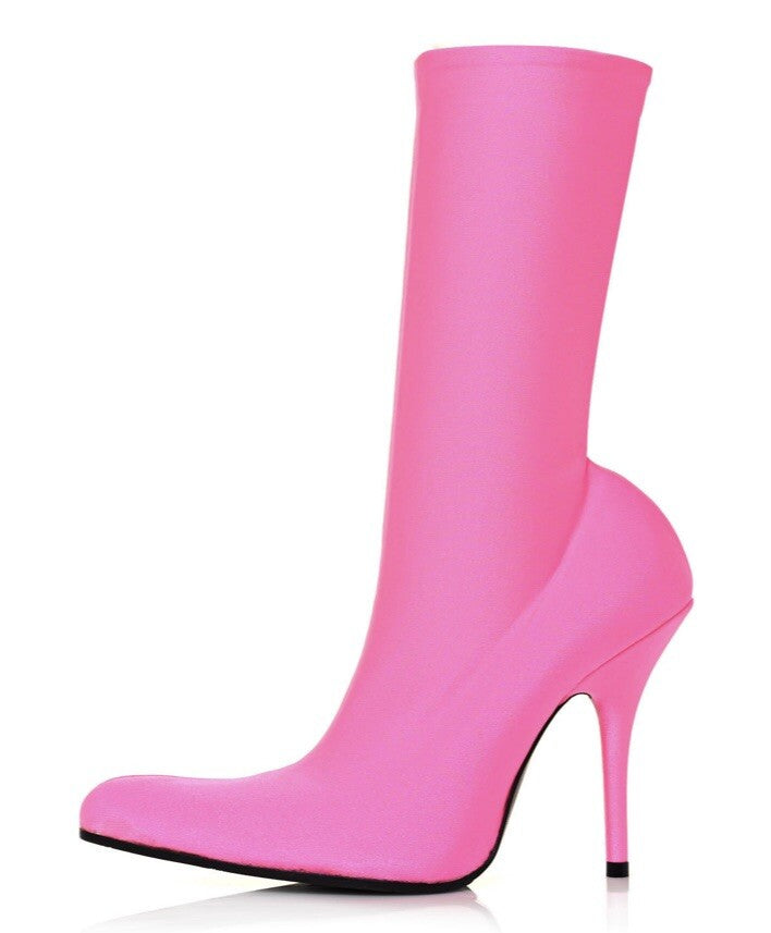 BALENCIAGA PINK KNIFE SOCK BOOTS SZ 5.5 35.5