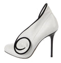 SERGIO ROSSI BLACK & WHITE LEATHER PUMPS SZ 6 36