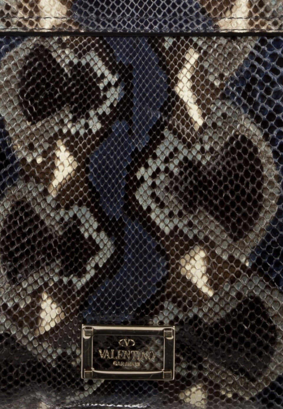 $2895 VALENTINO PYTHON SNAKESKIN HANDLE BAG