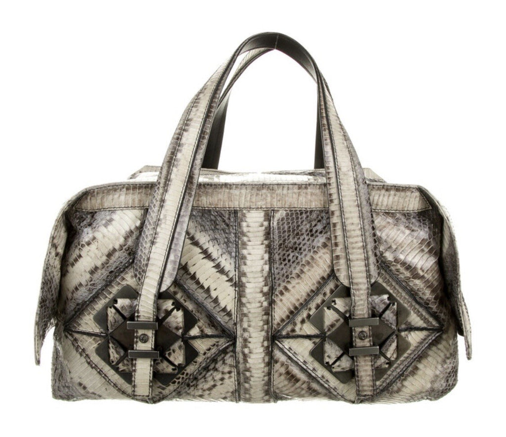 SALVATORE FERRAGAMO LARGE PYTHON SNAKESKIN UNIQUE BAG