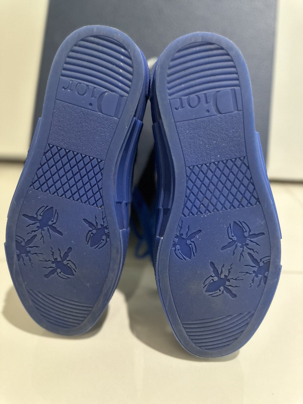 DIOR B23 WOMENS OBLIQUE HIGH TOP SNEAKERS BLUE SZ 6 36