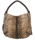 $1440 ROBERTO CAVALLI PYTHON SNAKESKIN HOBO BAG