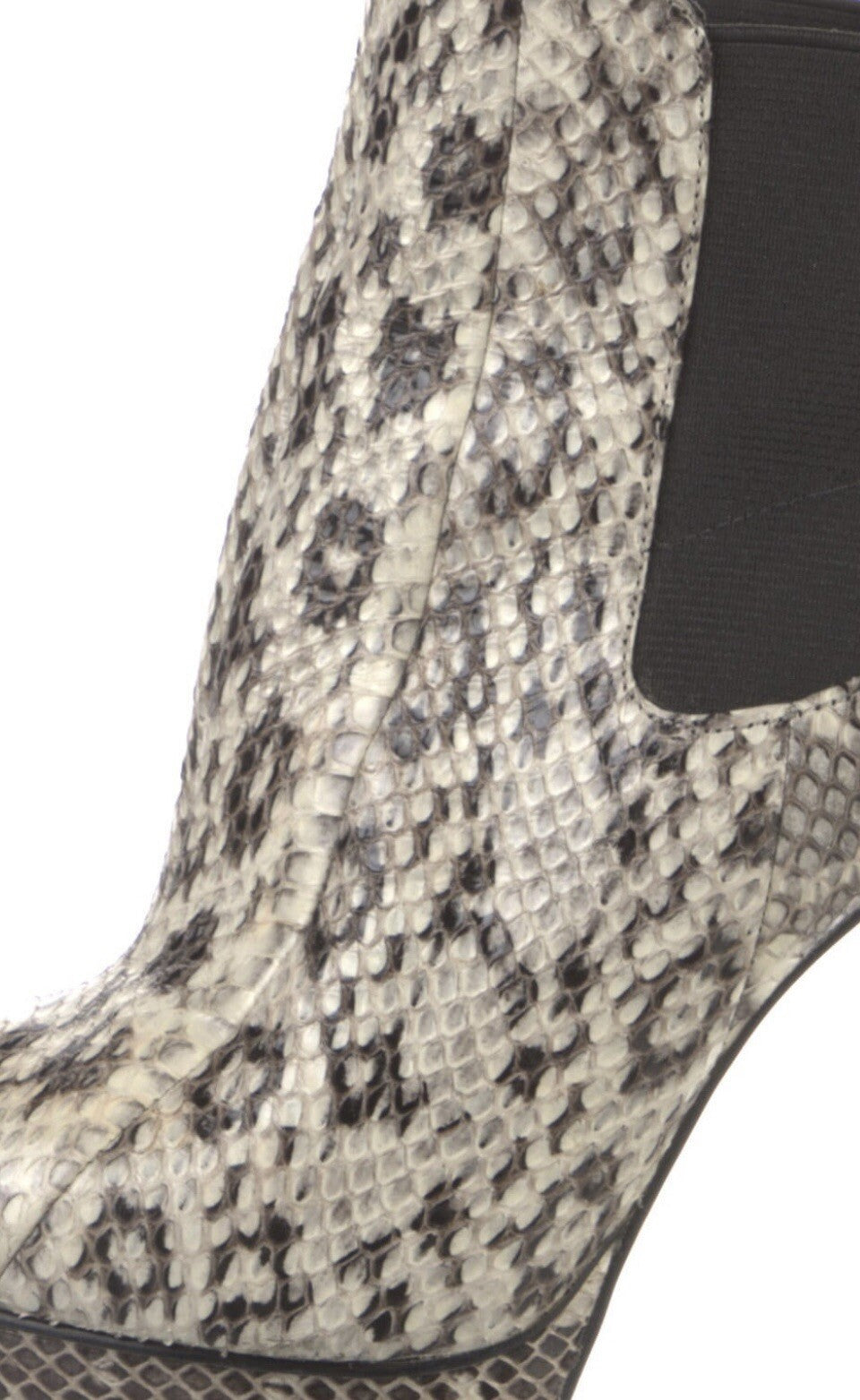 MICHAEL KORS SNAKESKIN PLATFORM ANKLE BOOTS SZ 6.5 36.5