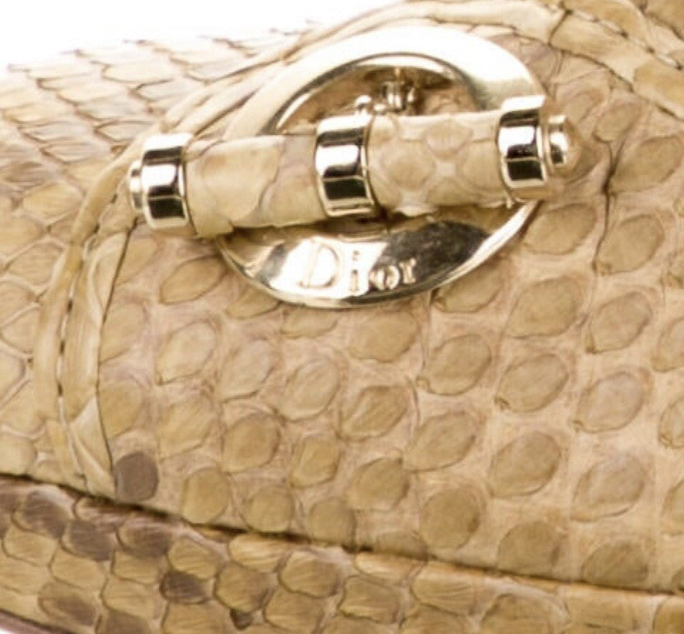 ❤️TODAY ONLY❤️CHRISTIAN DIOR PYTHON SNAKESKIN ANKLE BOOTS SZ 6 36