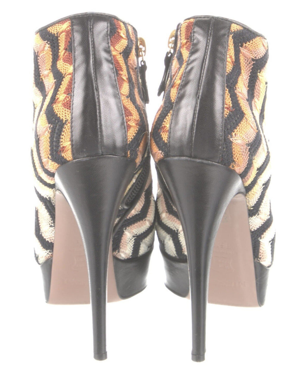 $950 MISSONI PLATFORM ANKLE BOOTS SZ 6.5 36.5
