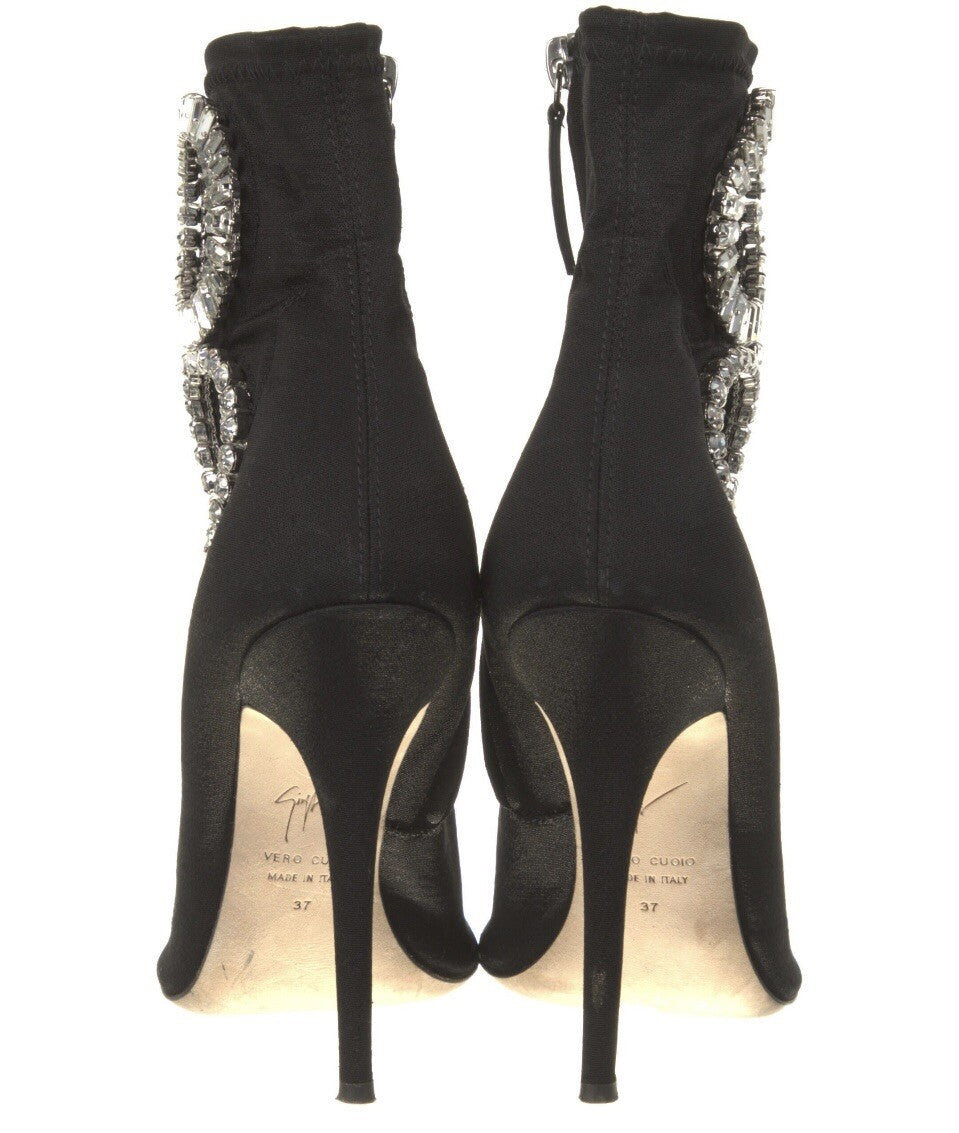 $1595 GIUSEPPE ZANOTTI BOOTS CRYSTAL EMBELLISHED SZ 7 37