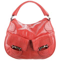 $3450 SALVATORE FERRAGAMO RED PYTHON SNAKESKIN HOBO BAG