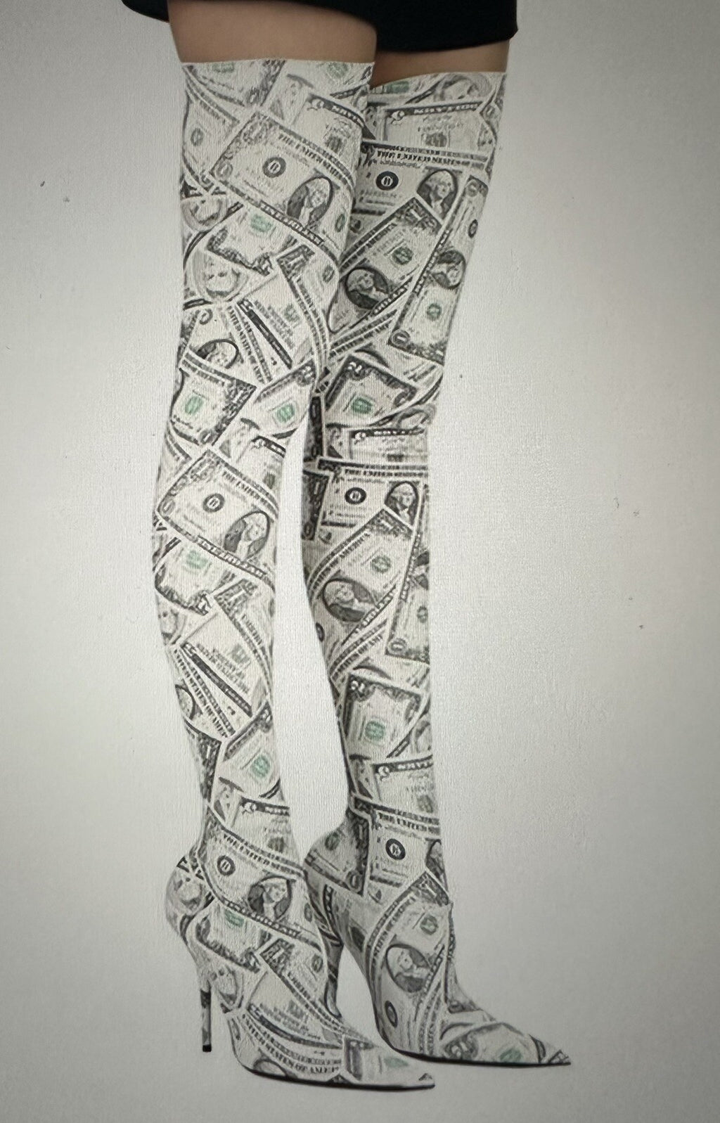 $2045 BALENCIAGA OVER THE KNEE SOCK BOOTS SZ 6 36