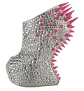 $3000 GIUSEPPE ZANOTTI SWAROVSKI CRYSTAL SPIKE ANKLE BOOTS SZ 6 36