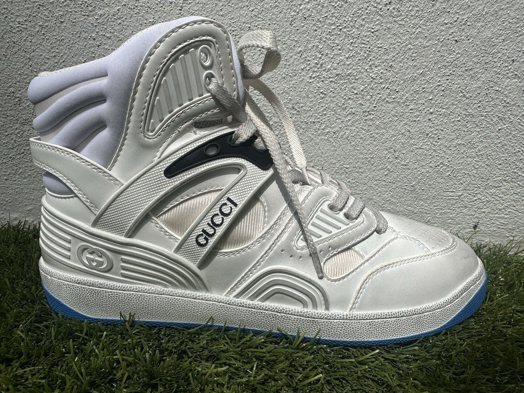NIB $890 GUCCI MENS HIGH TOP BASKETBALL SNEAKERS SZ 6.5 US
