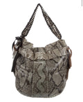 MARNI PYTHON SNAKESKIN CHAIN LINK HOBO BAG