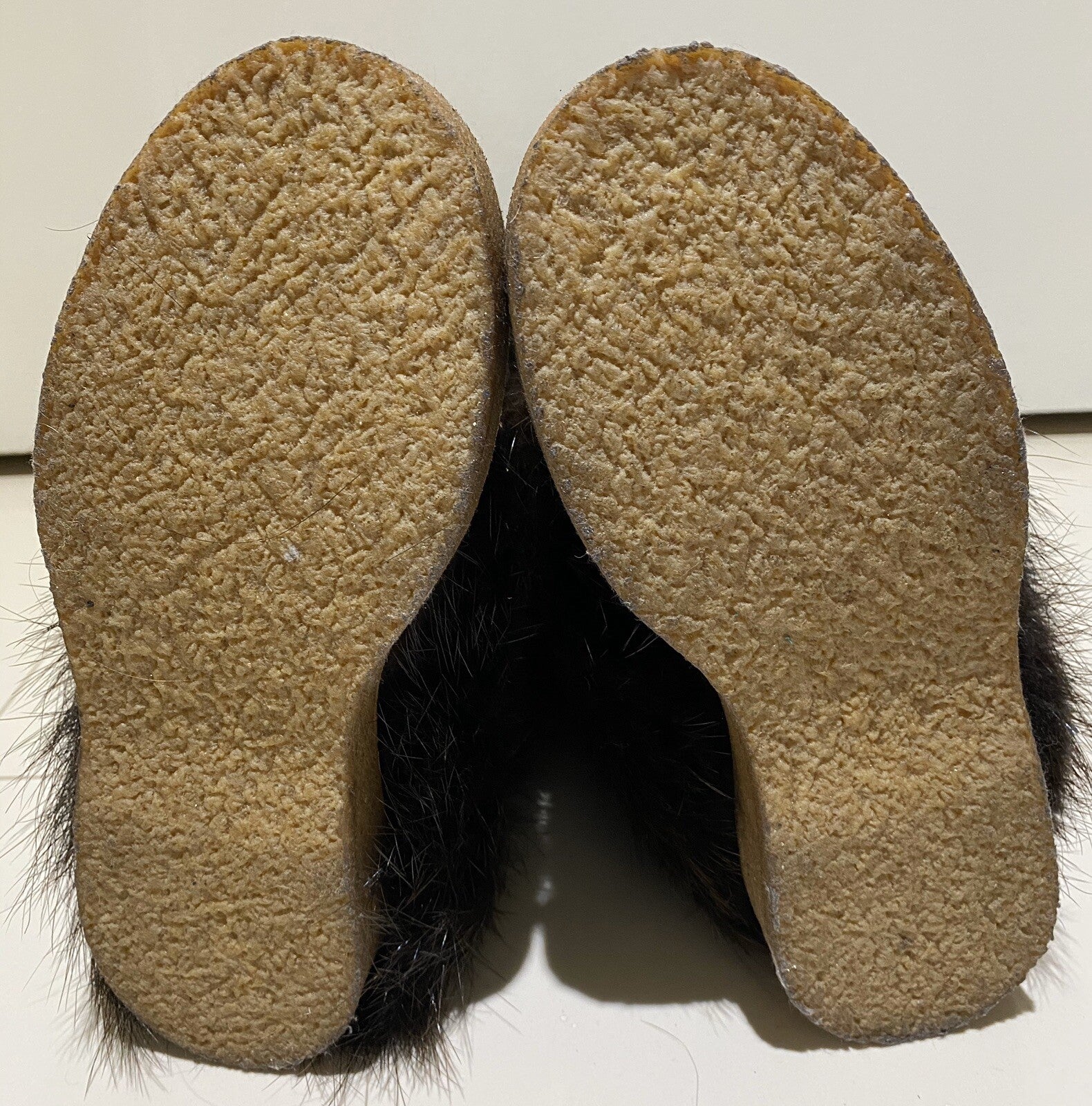 NEW MONCLER BROWN SUEDE BOOTS W/ REMOVABLE BEAVER FUR SZ 5.5
