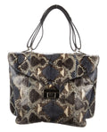 $2895 VALENTINO PYTHON SNAKESKIN HANDLE BAG