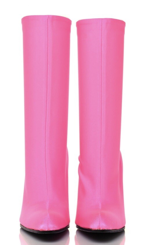 BALENCIAGA PINK KNIFE SOCK BOOTS SZ 5.5 35.5