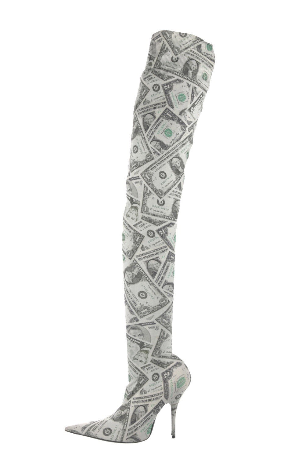 $2045 BALENCIAGA OVER THE KNEE SOCK BOOTS SZ 6 36