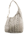 JIMMY CHOO PYTHON SNAKESKIN SHOULDER BAG