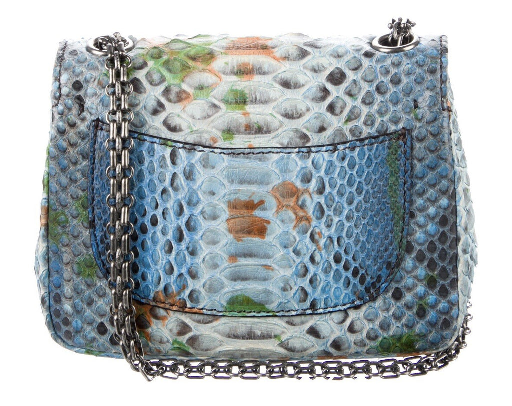 EILEEN KRAMER PYTHON SNAKESKIN CROSSBODY BAG