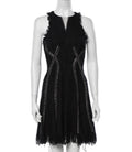 $1995 ALEXANDER WANG BLACK SLEEVELESS METAL DETAIL DRESS SZ S US 4