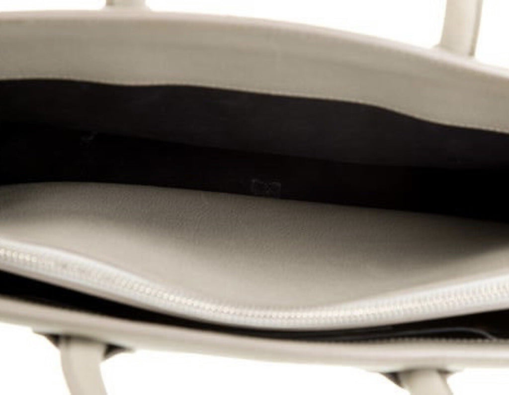 GIUSEPPE ZANOTTI GREY LEATHER LOGO BUCKLE BAG