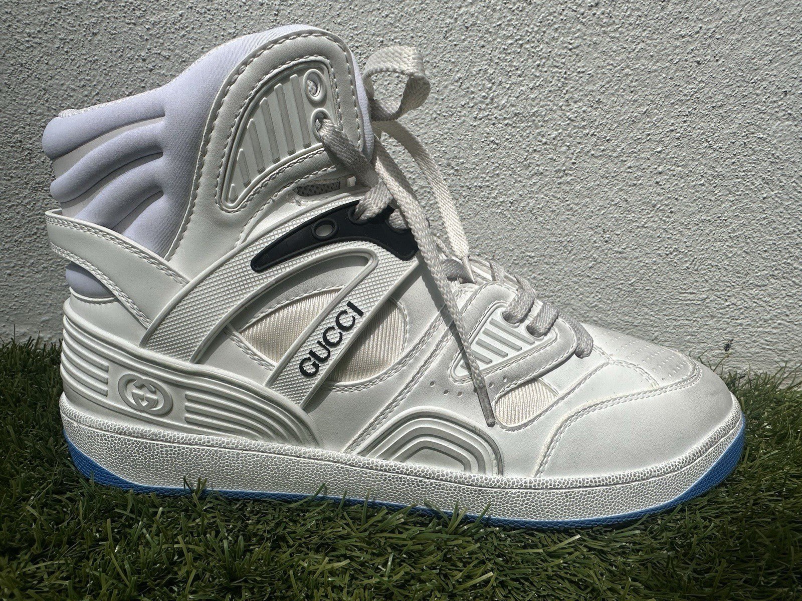 NIB $890 GUCCI WOMENS HIGH TOP BASKETBALL SNEAKERS SZ 9.5 US 6.5 (GUCCI)