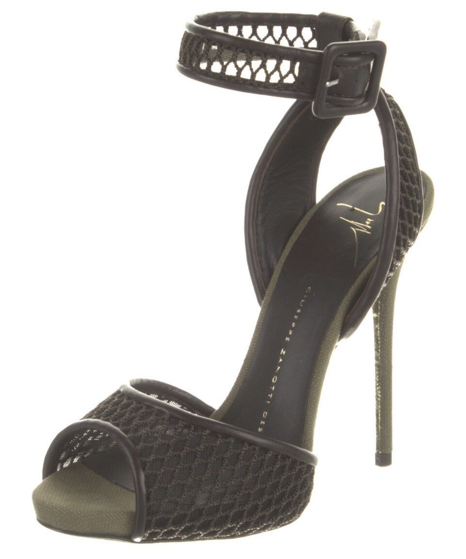 $995 GIUSEPPE ZANOTTI FISHNET SANDALS SZ 6 36