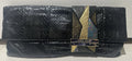 $2200 JIMMY CHOO CLUTCH PYTHON SNAKESKIN/ SWAROVSKI CRYSTAL