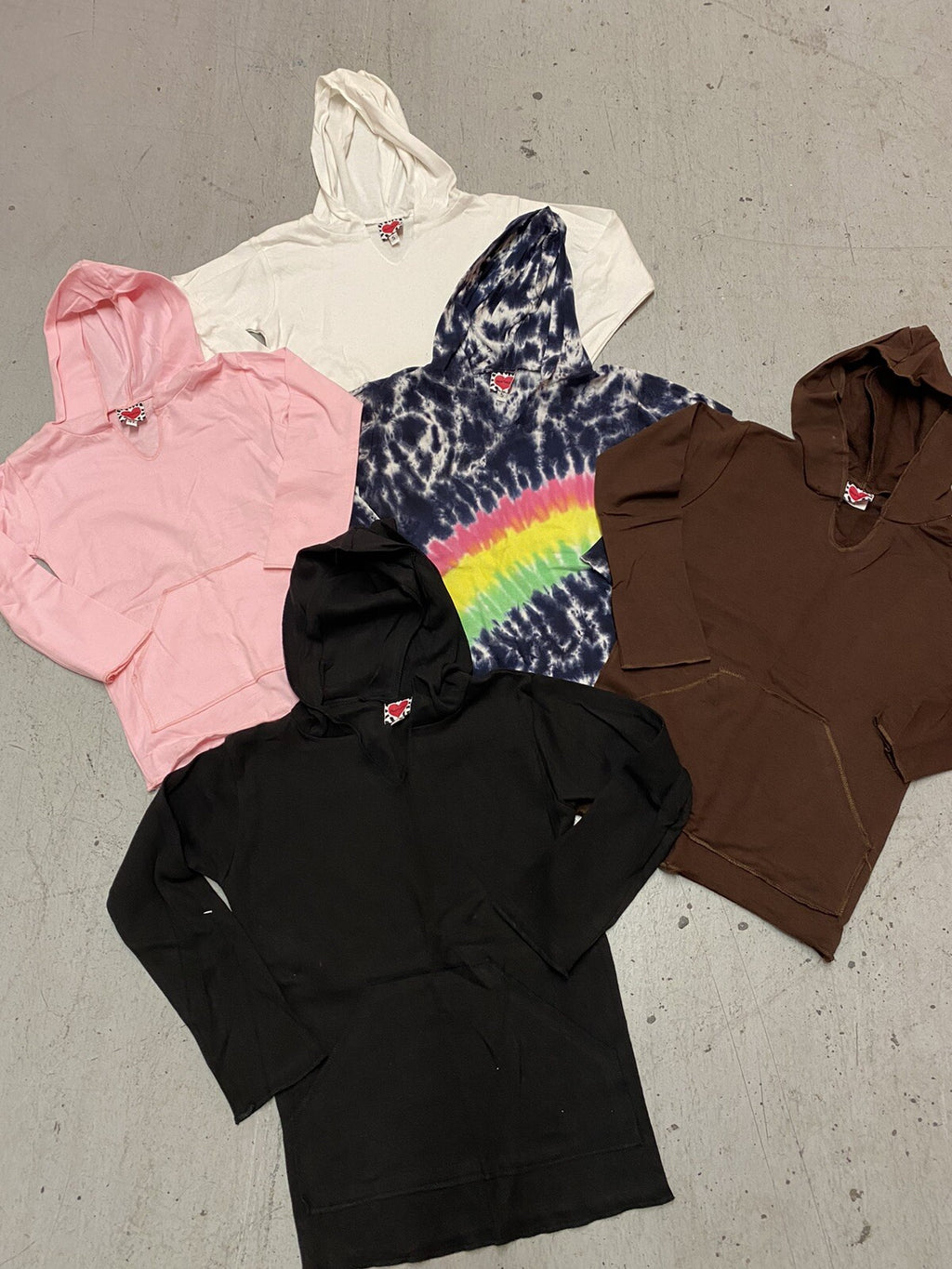 118 PC LOT NEW GIRLS SOFT COTTON HOODIES SZ 2T-14 ASSORTED COLORS