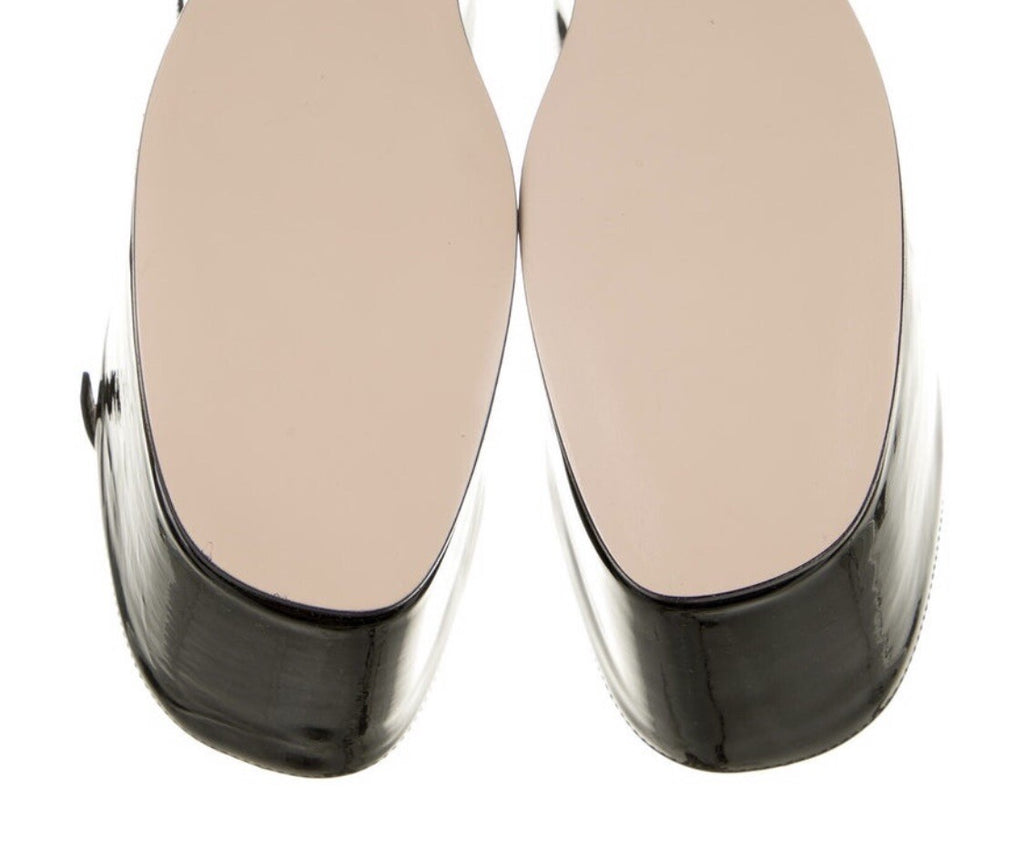 $1410 NIB GUCCI METALLIC GOLD LEATHER 2 IN 1 PLATFORM HEEL SANDALS  SZ 6.5 36.5