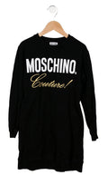 MOSCHINO GIRLS SWEATSHIRT PRINTED & EMBROIDERED LOGO DRESS SZ 12