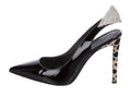$1195 GIUSEPPE ZANOTTI BLACK PATENT LEATHER SWAROVSKI CRYSTAL PUMPS SZ 7 37
