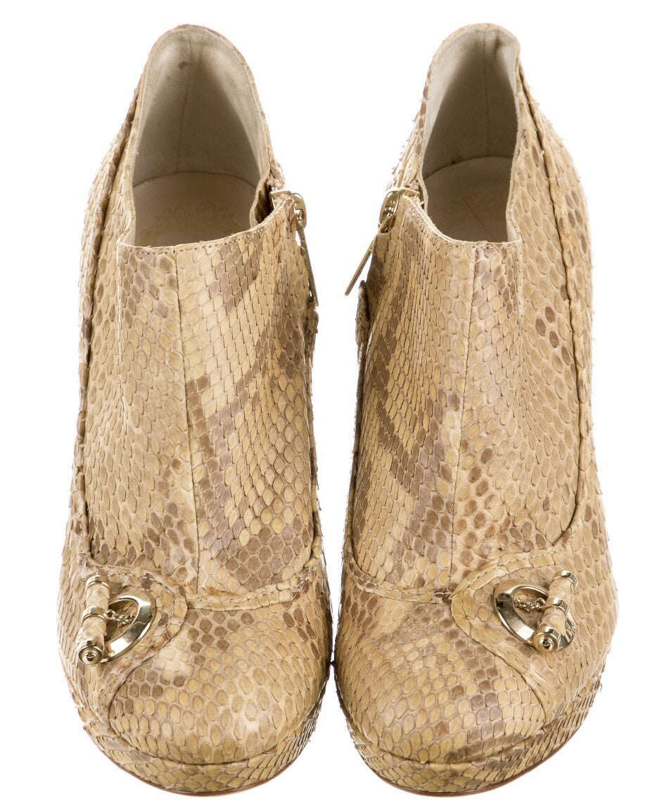 ❤️TODAY ONLY❤️CHRISTIAN DIOR PYTHON SNAKESKIN ANKLE BOOTS SZ 6 36
