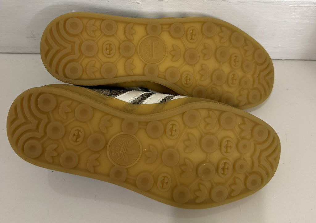 NIB Gucci x Adidas Gazelle Vintage GG Monogram Sneaker SZ 4