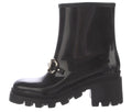 NIB GUCCI HORSEBIT BLACK RUBBER RAIN BOOTS SZ 6 36