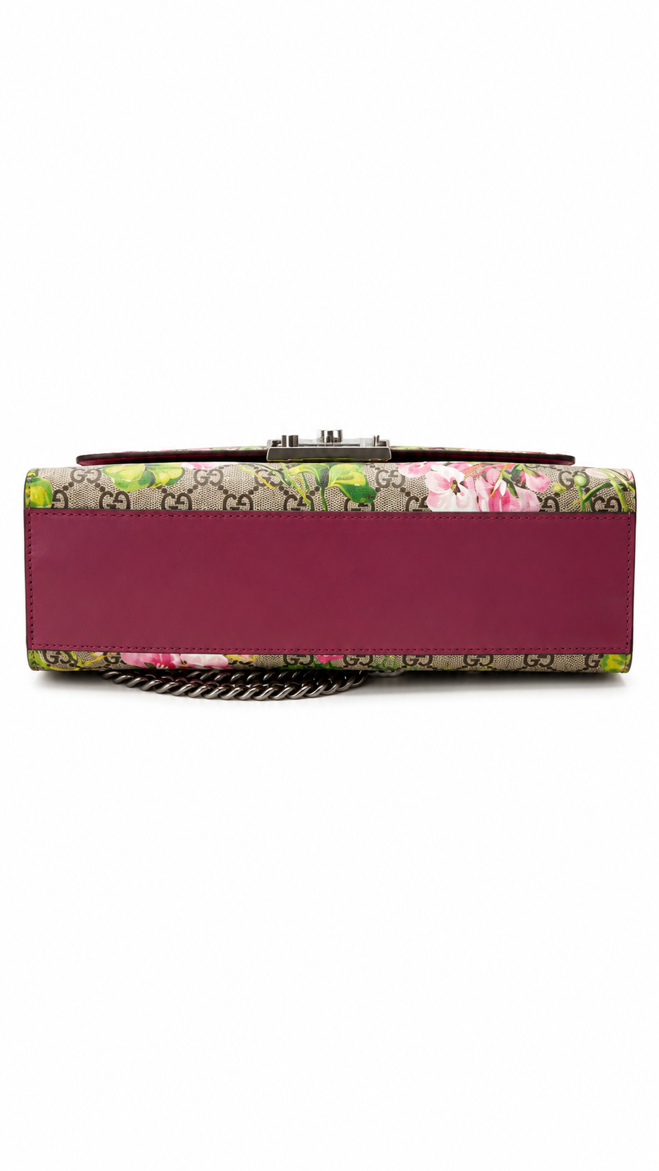 Gucci Padlock Shoulder Bag Blooms Print GG Coated Canvas Medium