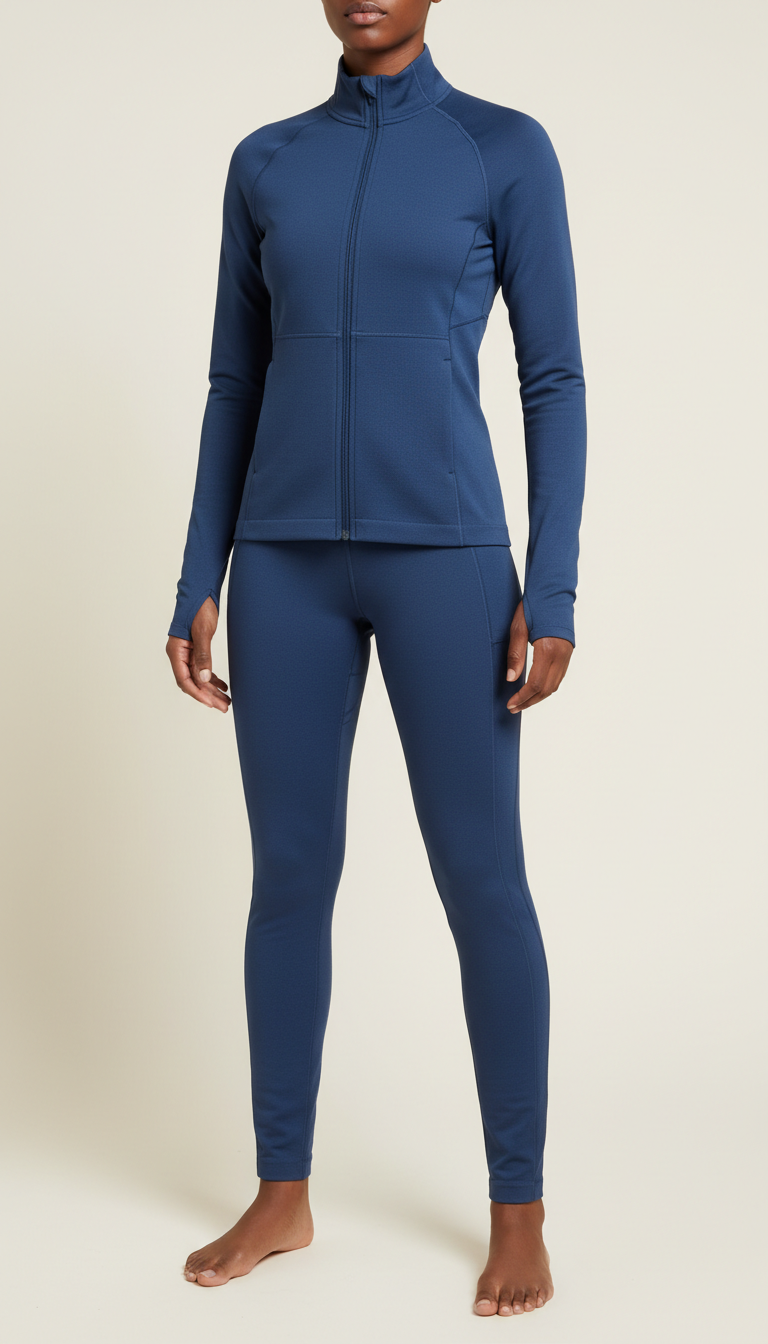 Deep Twilight Blue Zip-Up Jacket