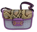 Gucci NWT Python and Ostrich 1955 shoulder bag