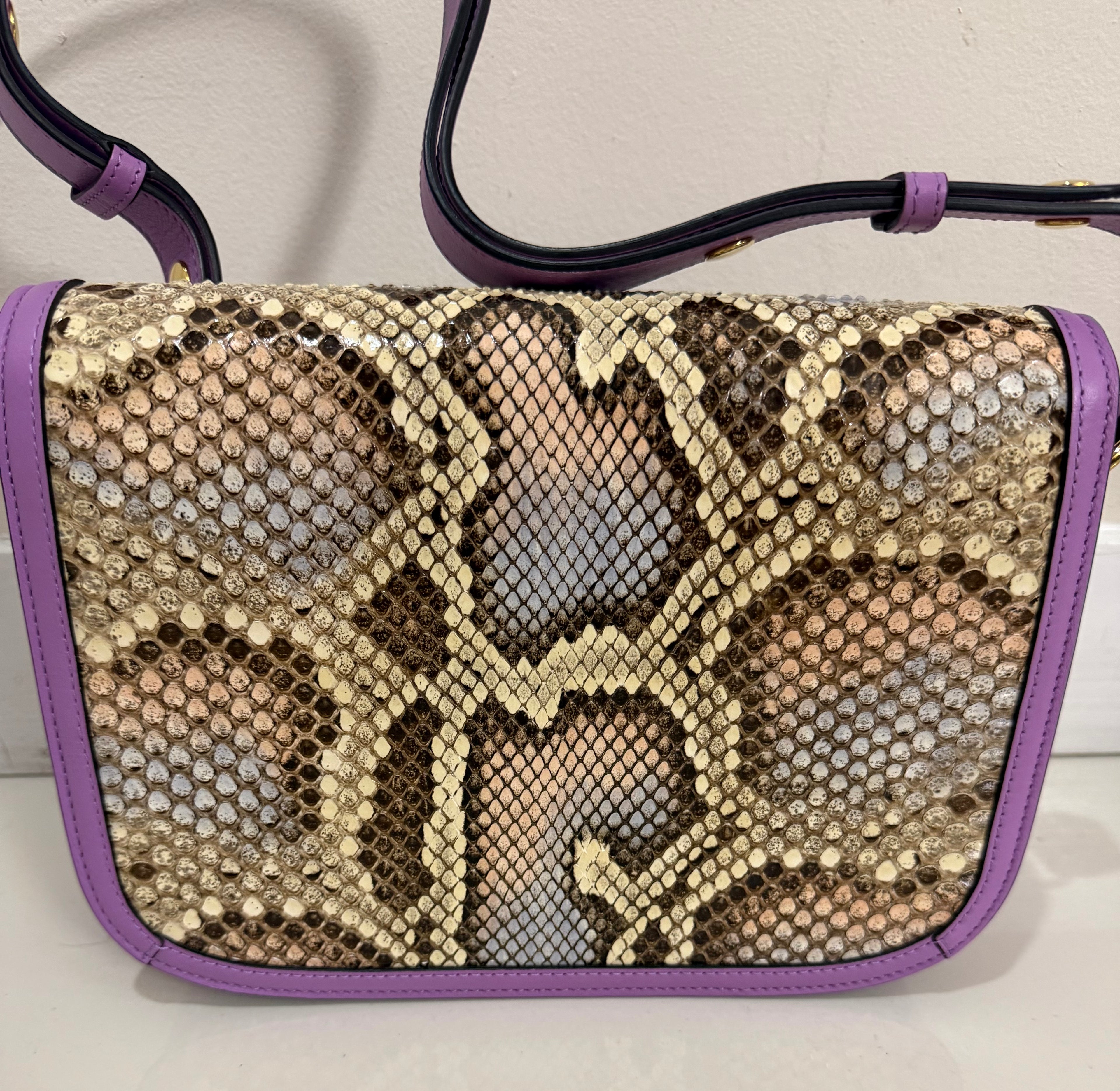 Gucci NWT Python and Ostrich 1955 shoulder bag